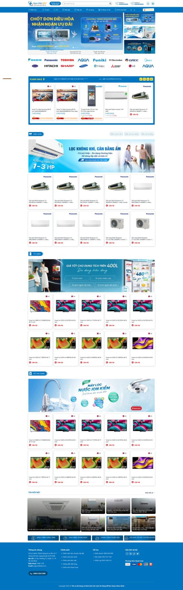 Giao Diện Website Điện Máy Chuyên Nghiệp, Chuẩn SEO 2026
