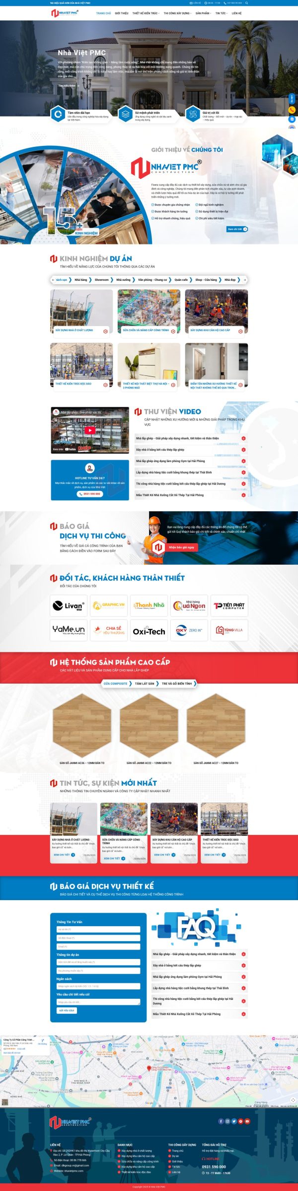 Theme wordpress xây dựng & kiến trúc,giao diện nhà việt chuẩn seo