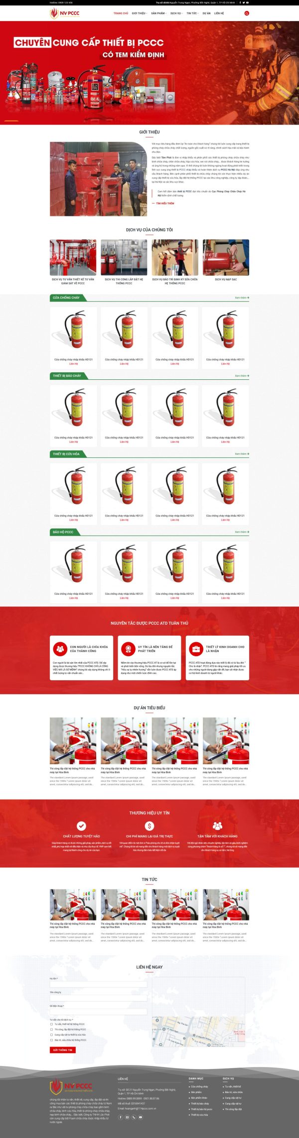 Giao Diện Website PCCC Chuyên Nghiệp: Tối Ưu SEO, Đạt Chuẩn