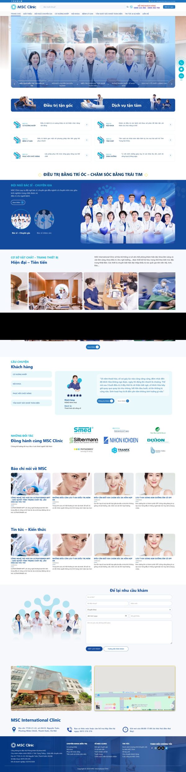 o Diện Website Phòng Khám Đa Khoa Chuyên Nghiệp, Chuẩn SEO