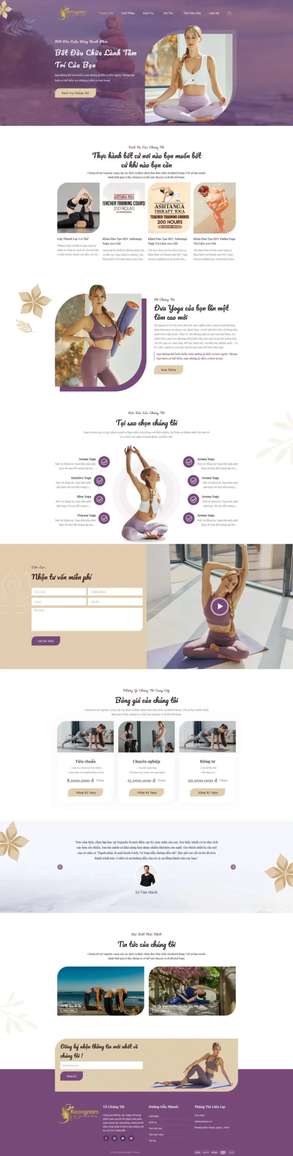 Giao Diện WordPress Spa Yoga Cao Cấp: Thiết Kế Hiện Đại, Chuẩn SEO