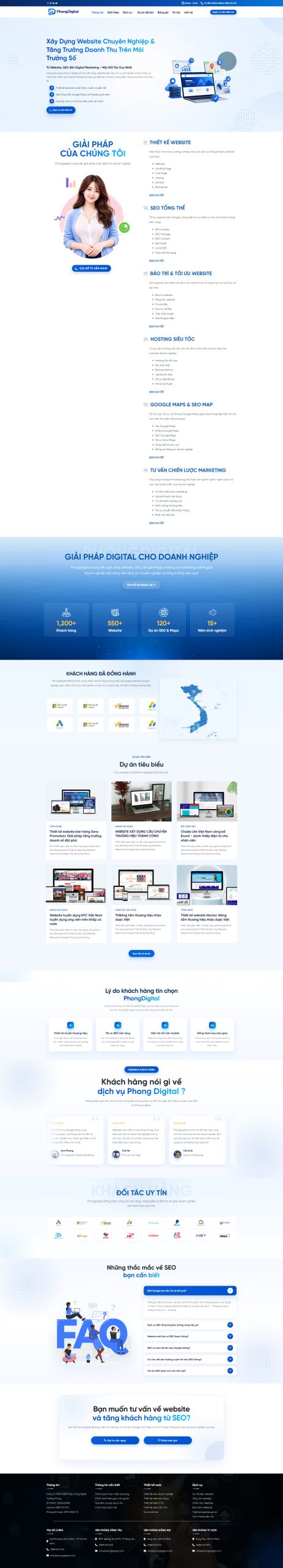Theme WordPress Công Ty Thiết Kế Website & Digital Marketing Chuyên Nghiệp