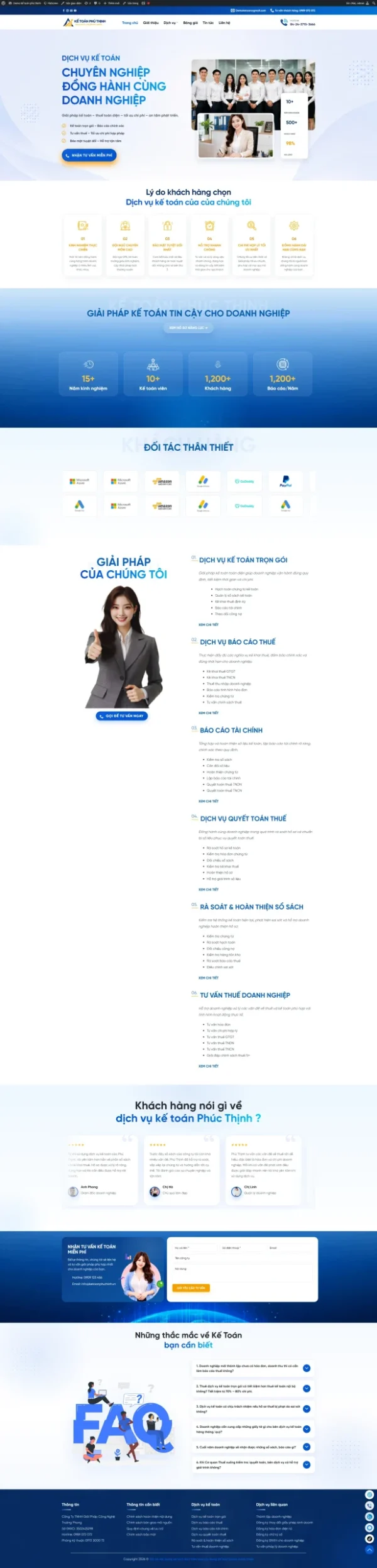 Theme WordPress dịch vụ kế toán – Chuyên nghiệp, uy tín, chuẩn SEO